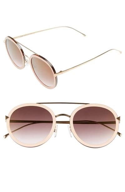 modified round 51mm sunglasses fendi|Fendi aviator sunglasses women.